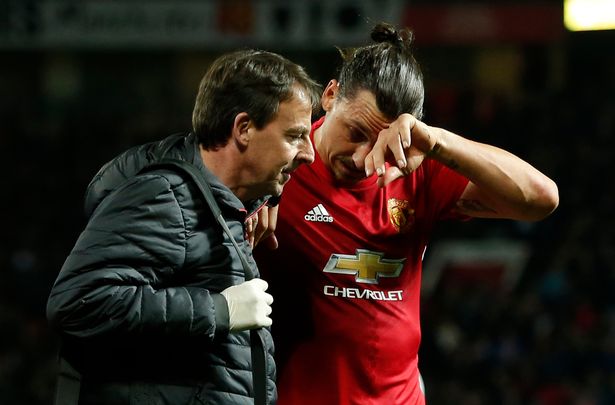 Manchester-Uniteds-Zlatan-Ibrahimovic-receives-medical-attention-after-sustaining-an-injury