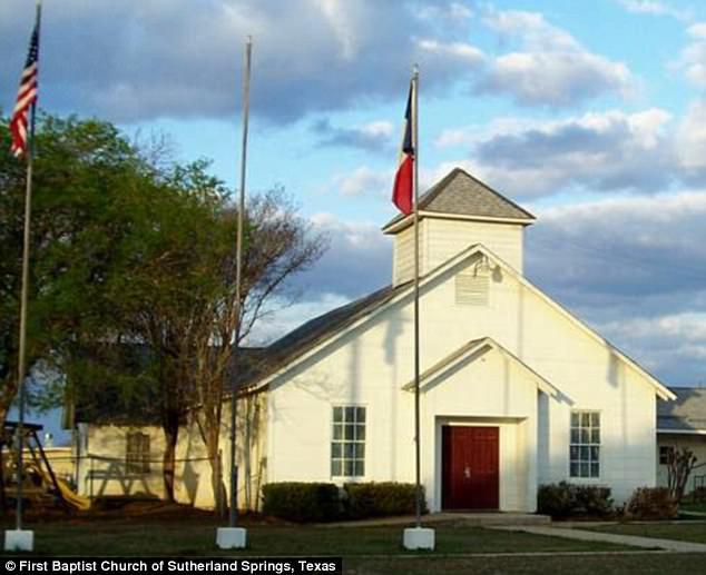  Sheriff Joe Tackitt confirmed that there are 'multiple casualties and fatalities'. Pictured is the church where the incident took place Sunday morning