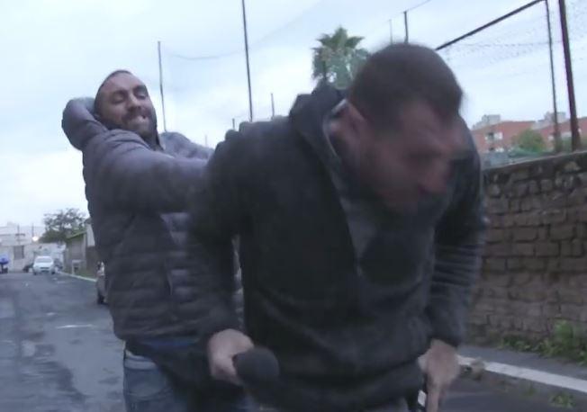  Spada, a known thug, was seen swinging a metal bar during the vicious assault in Ostia, Italy